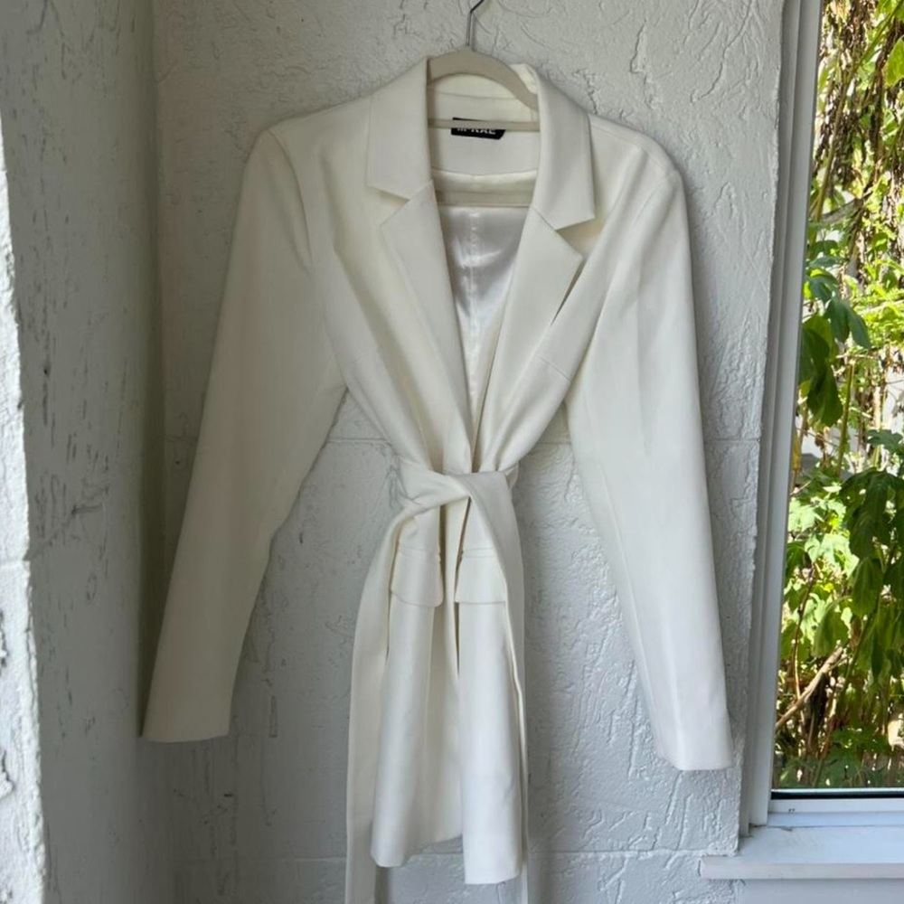 White blazer dress